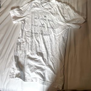 save the bees, plant more trees, clean the seas shirt